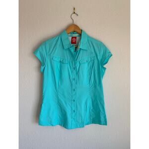 Vigilante On Deck Outdoor Athletic Hiking Blue Women’s Shirt Size 10 Medium